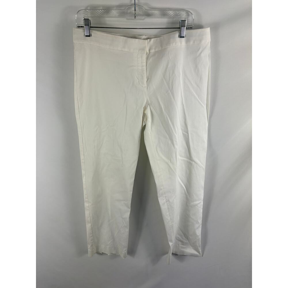 Express Design Studio editor White Crop Dress Pant Size 12